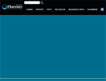 Tablet Screenshot of florencechamber.com